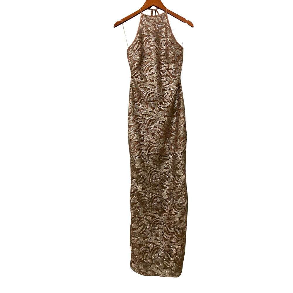 House of CB Giada Maxi Dress Gown Small Embroidered Sequin Formal Cocktail Party - Picture 8 of 16